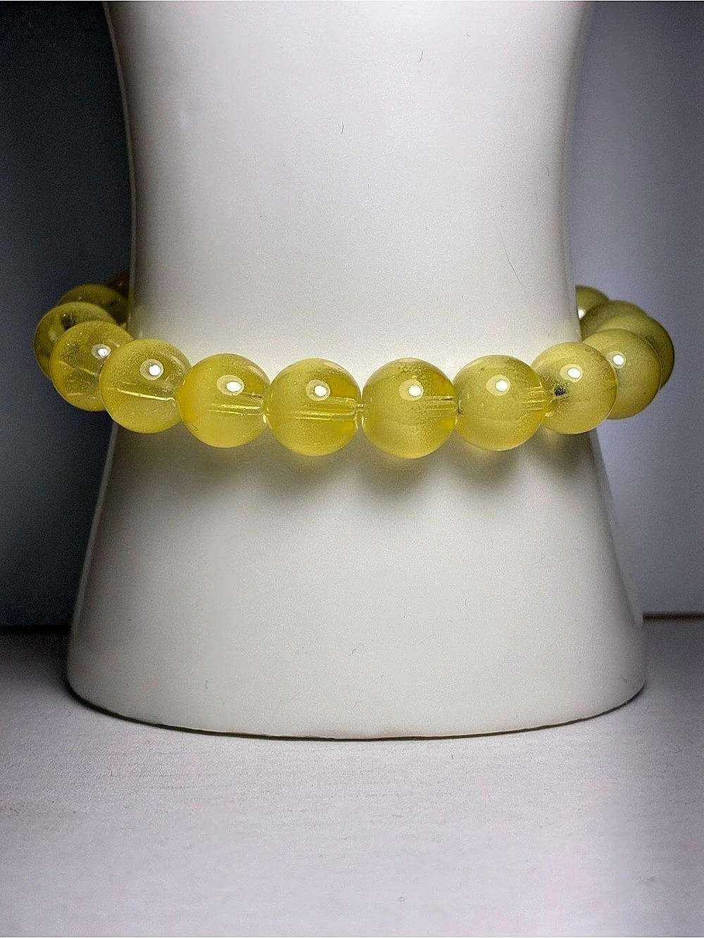 Yellow Beaded Bracelet New Without Tags